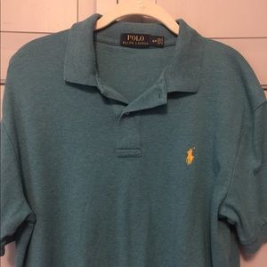 Polo short sleeve colored knit size small